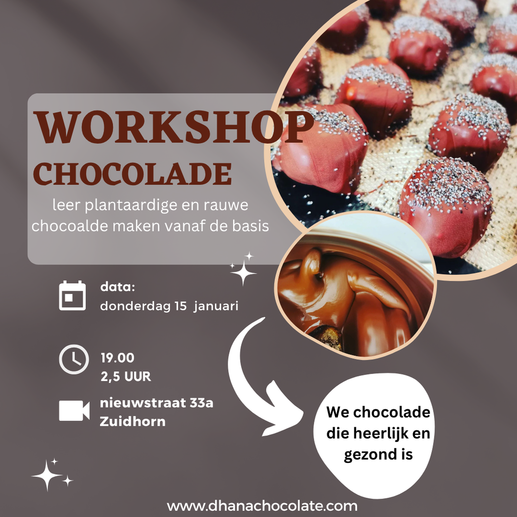 Plantaardige Chocolade Workshop - 15 januari
