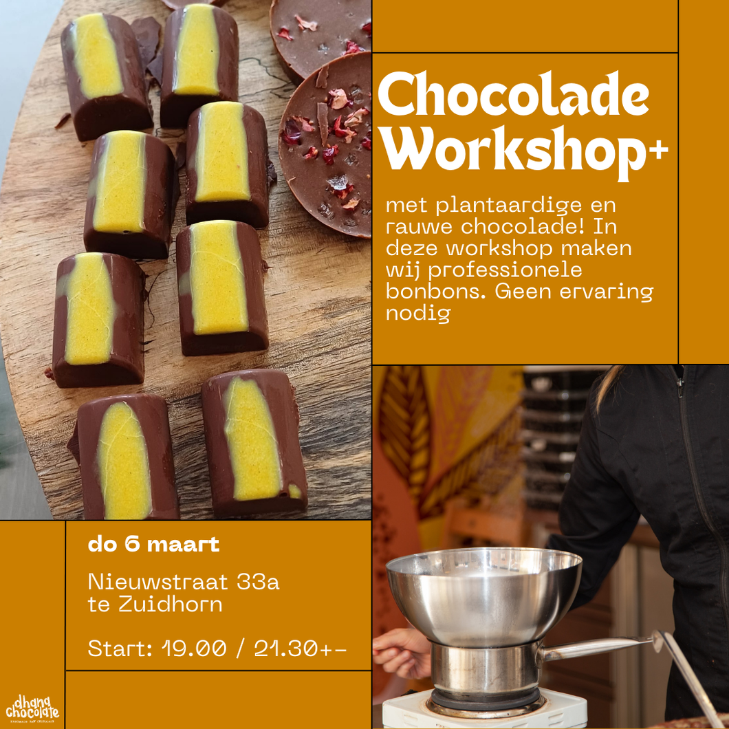 Plantaardige & Gezonde Chocolade Workshop - Gevulde Harde Vormen do 6 maart