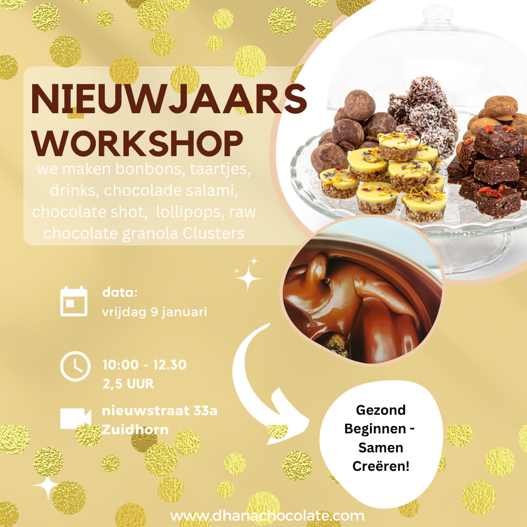 Nieuwjaars Chocolade Inspiratie Workshop  9 januari