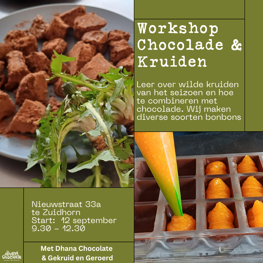 Kruiden & Chocolade Workshop 12 september!